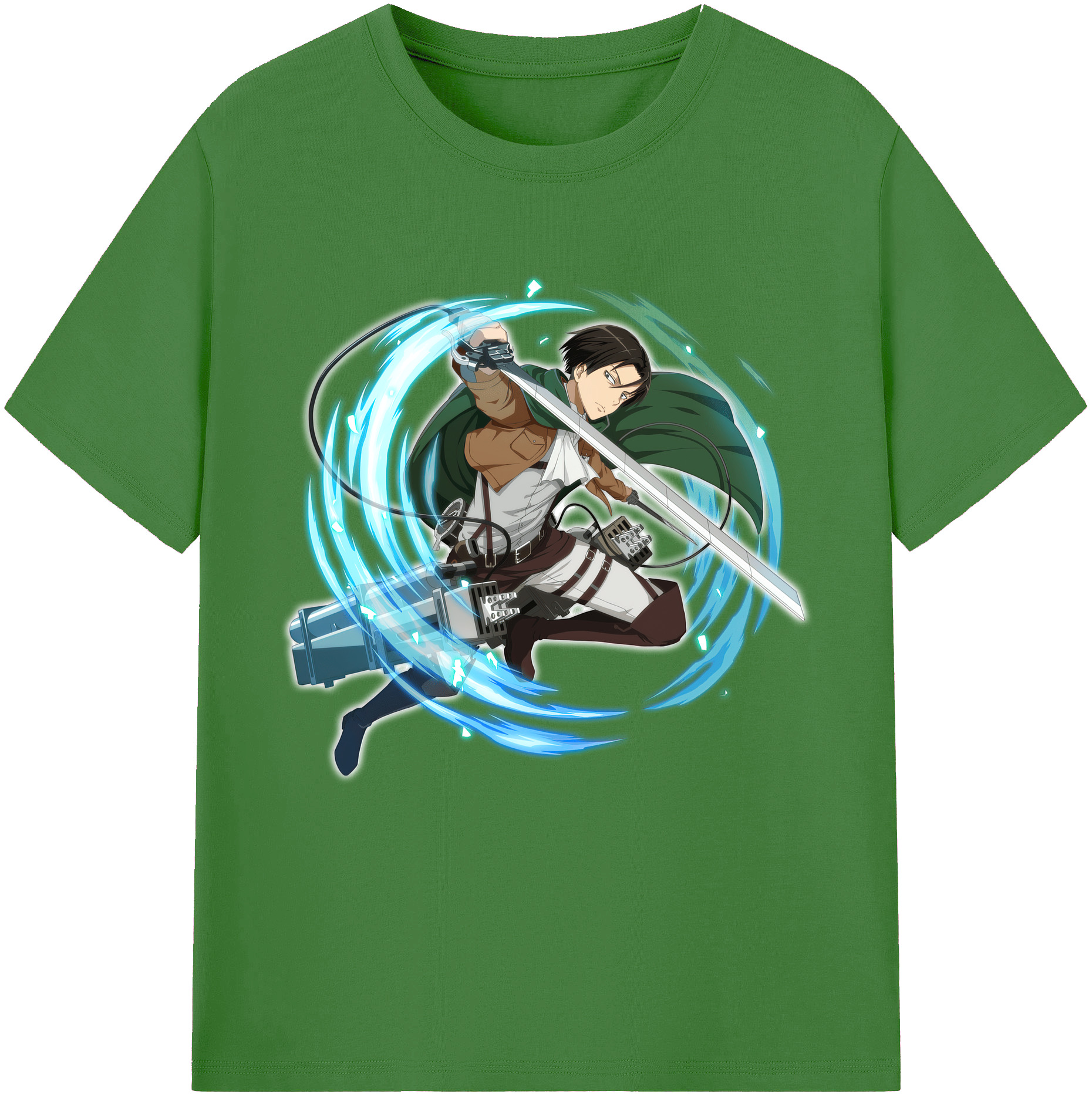 （画像用） 進撃の巨人 リヴァイ·アッカーマン Attack on Titan Levi Ackerman レディースカジュアルプリントTシャツ（綿100％）